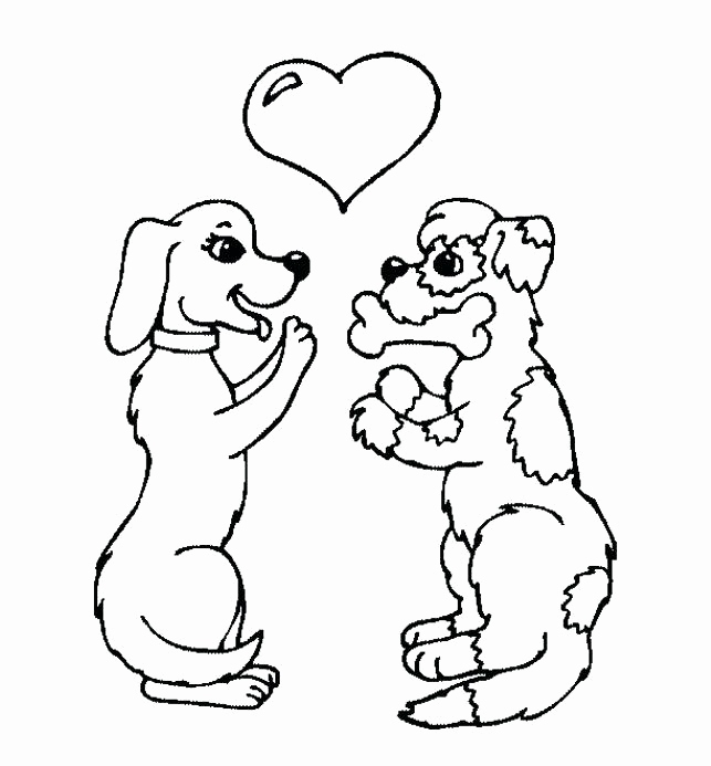 Dog Bone Coloring Page