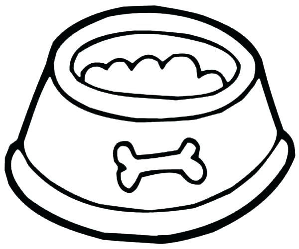 600x500 Dog Bone Coloring Page Black And White Dog Bones Free Dog Bone Dog