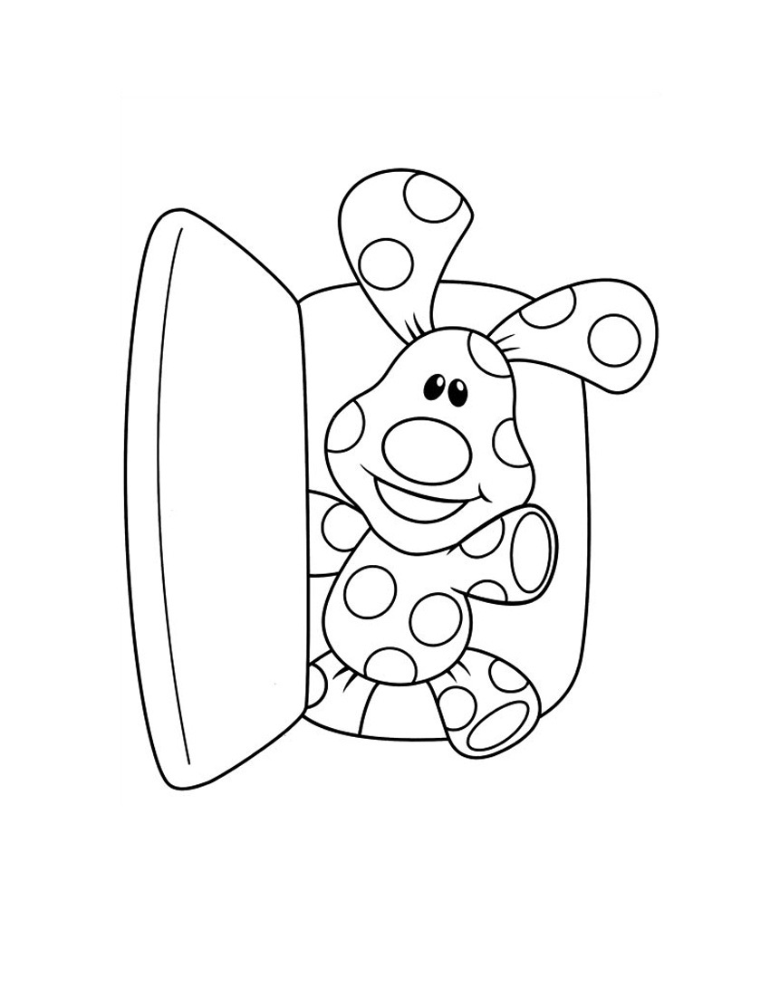 850x1100 Blue Dog Coloring Page, Printable Blue Dog, Blue Dog Coloring Page