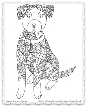 301x372 Free Coloring Pages From K9 Bytes