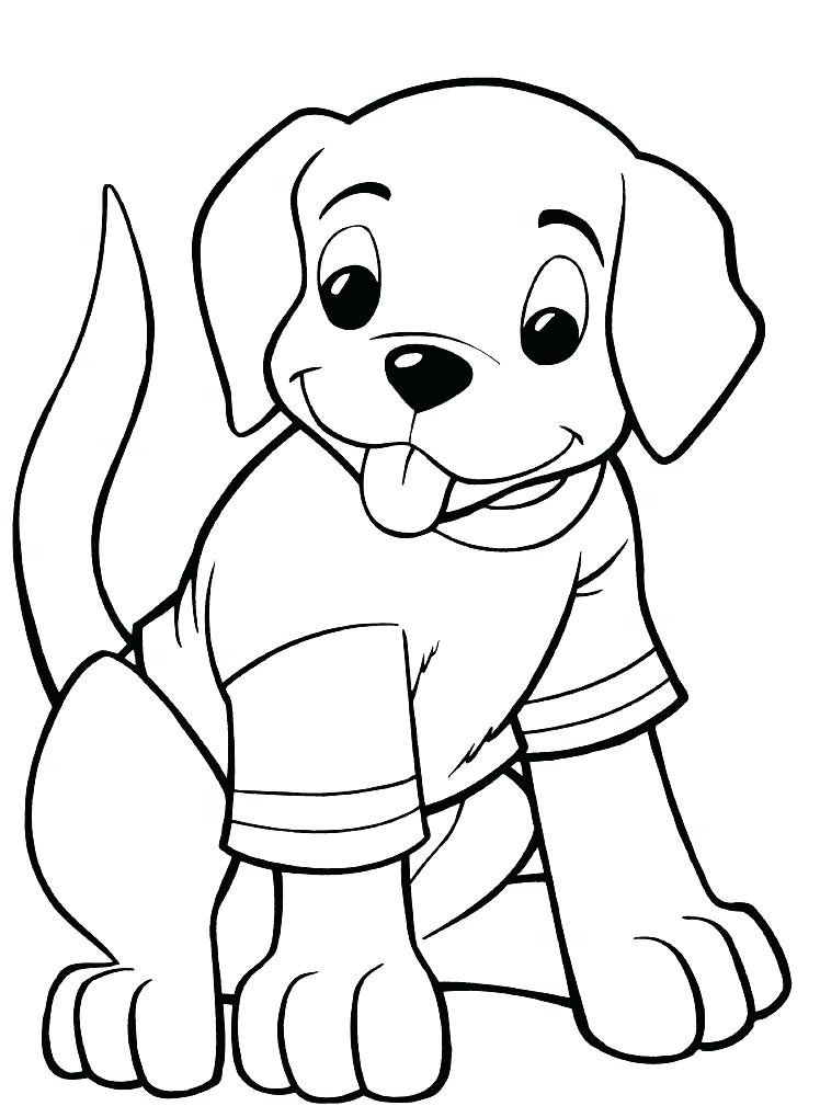 748x1009 Baby Dog Coloring Pages Professional