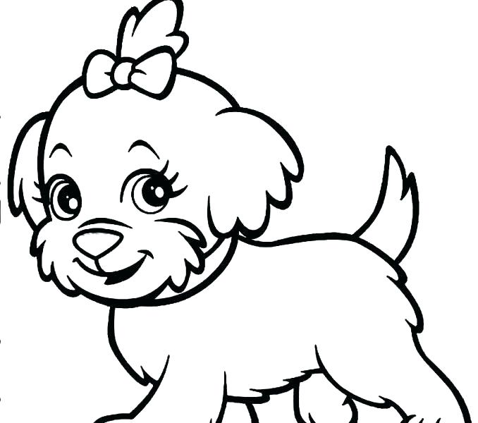 678x600 Dog Color Pages