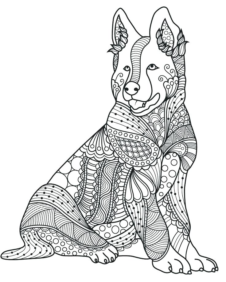 736x918 Dog Coloring Book For Adults And Coloring Pages Of Dogs Dog