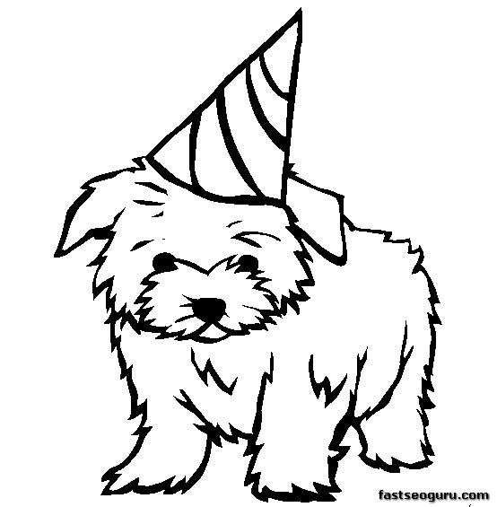 Dog Coloring Pages For Preschoolers
