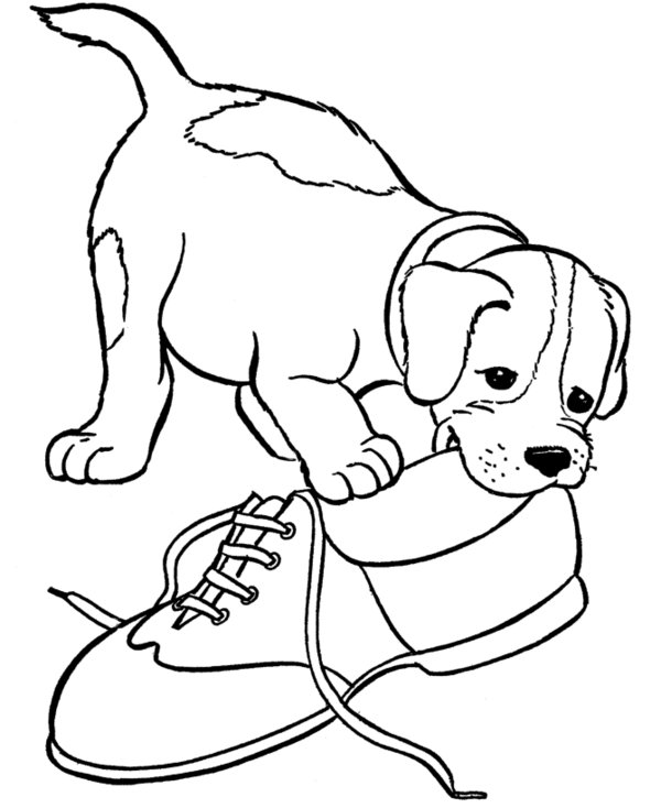 600x734 Puppy Coloring Pages Dog Coloring Pages Free Printable Coloring