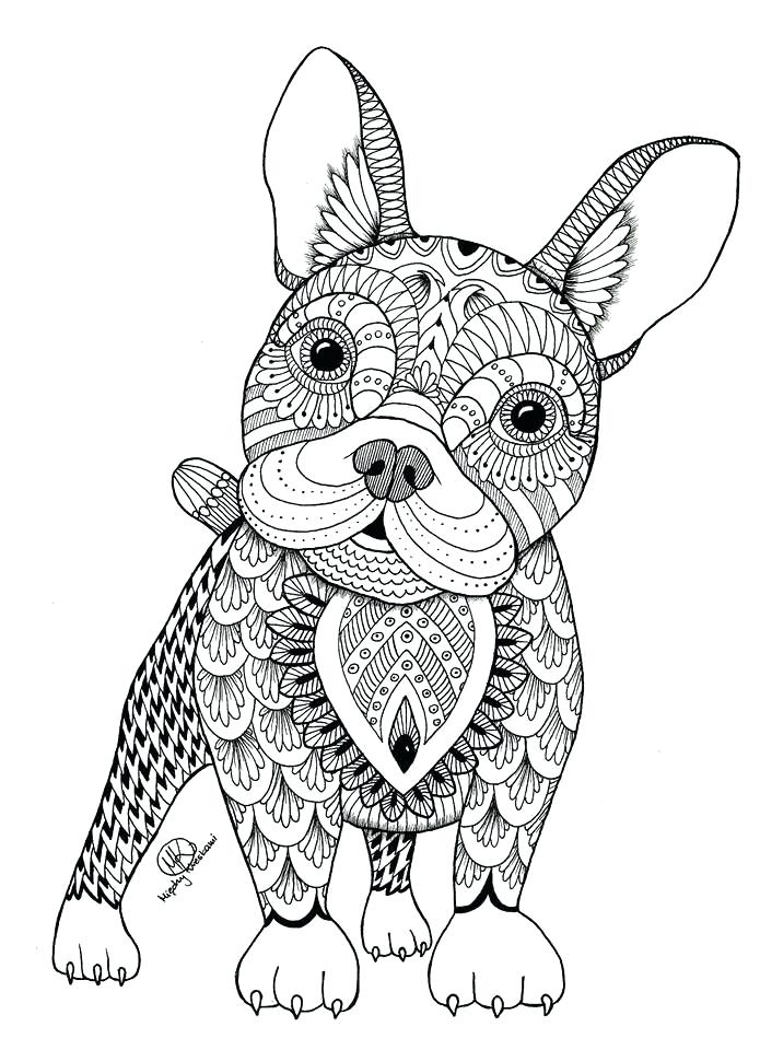 695x960 Dog Colouring Pages Printable Adult Coloring Pages Mandala