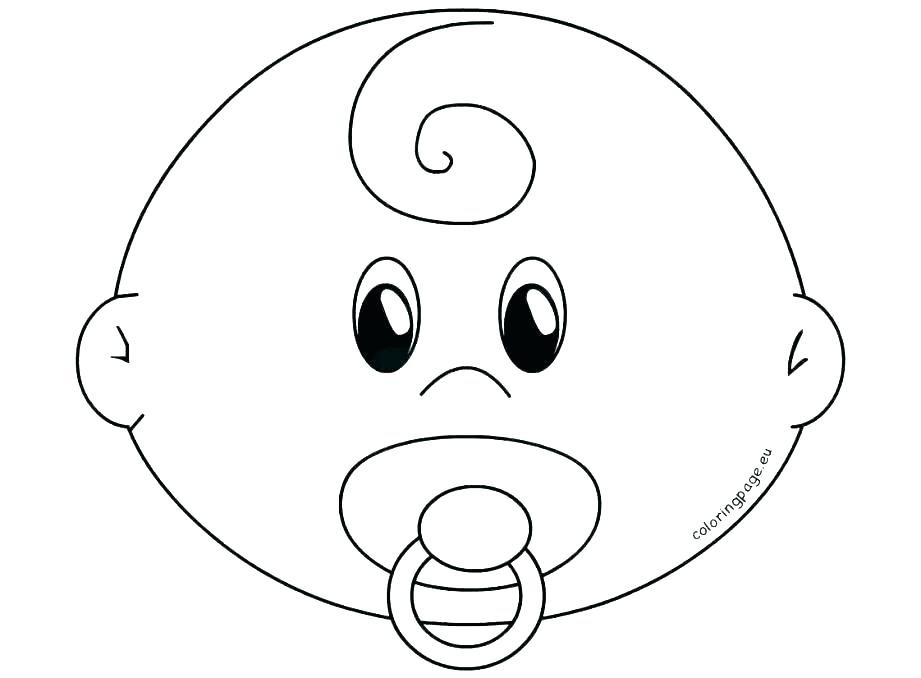 Dog Face Coloring Page