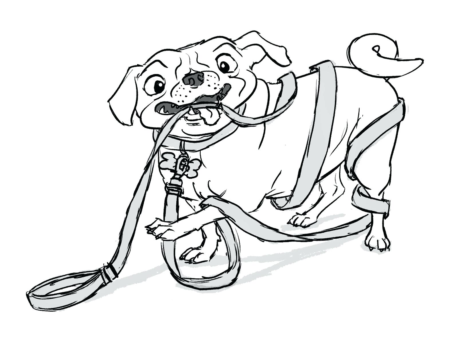 1600x1193 5 Marvelous Pug Coloring Pages Chihuahua Dog Family Kindergarten