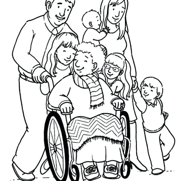 600x600 Family Coloring Pages Animal Dog Family Coloring Page Pages Family