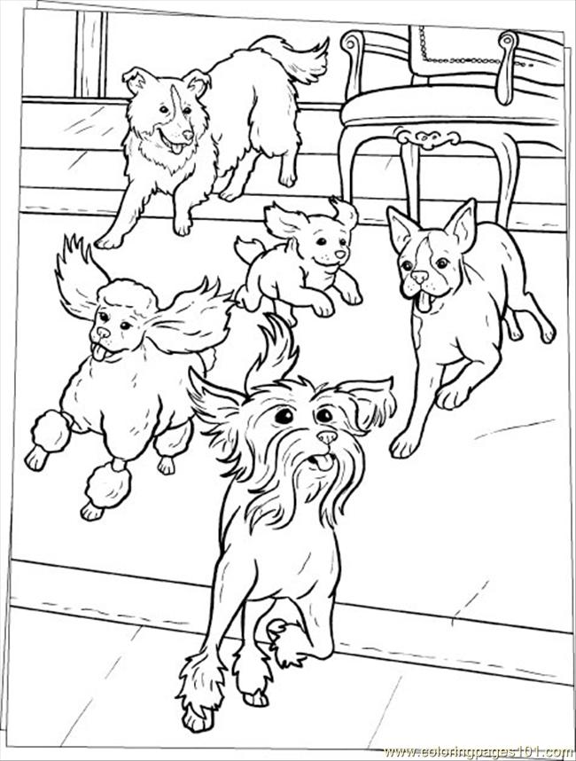 650x858 The Family Dogs Colouring Pages, Dog Family Coloring Pages