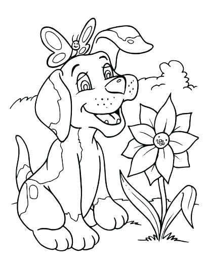 405x525 Coloring Pages To Print Dogs Pictures Puppy Sheets Of And Cats