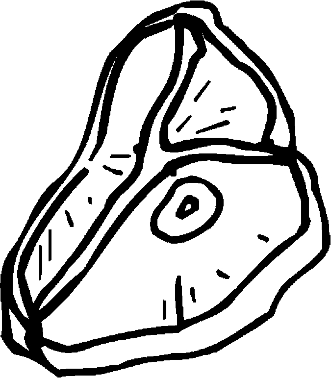 675x771 Meat Coloring Page
