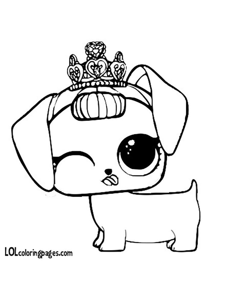 750x980 Fancy Haute Dog Coloring Page Lol Surprise Doll Coloring Pages