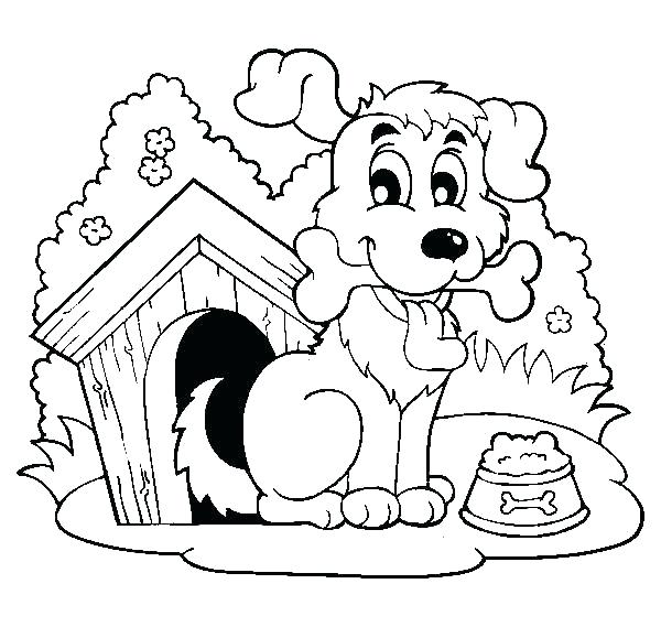 600x569 Bulldog Coloring Sheet Dog House Coloring Page Coloring Pages