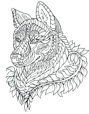 Dog Mandala Coloring Pages