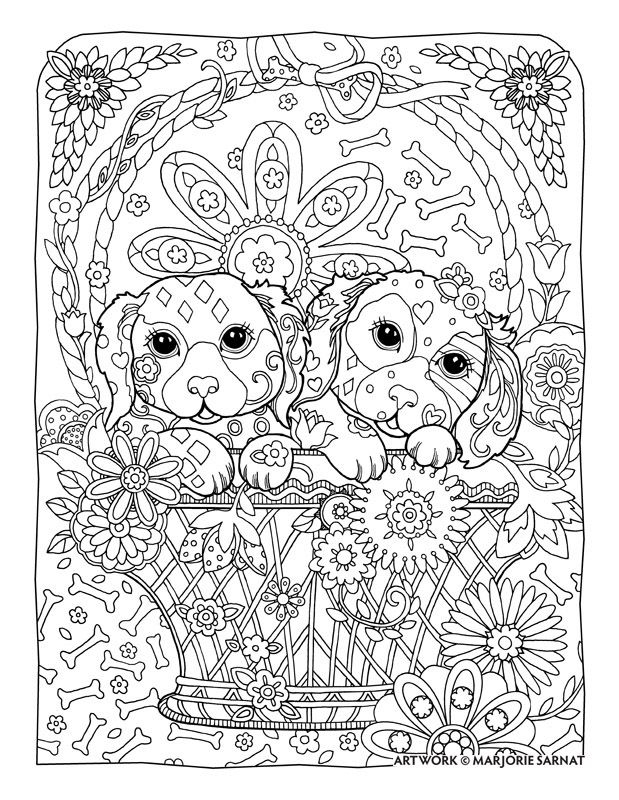 619x800 Adult Coloring Pages Mandala Dog Printable