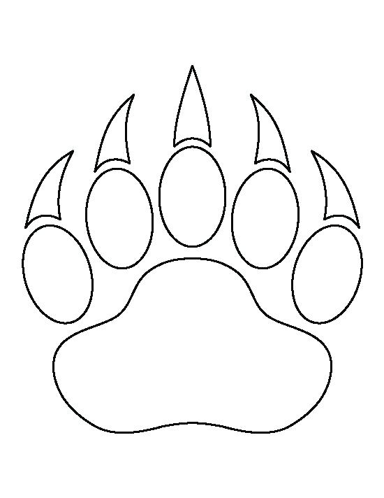550x712 Plus See 6 Best Images Of Dog Paw Print Template Printable Free