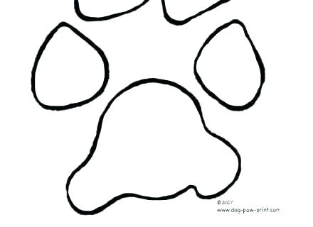 440x320 Dog Paw Print Coloring Pages Blues Clues Page Blue Medium Size