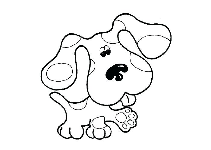 700x500 Paw Print Coloring Pages Dog Blues Clues Paw Print Coloring Pages