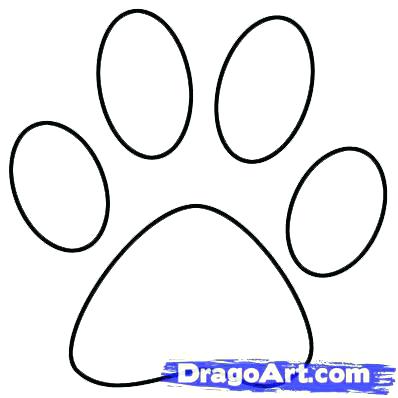 398x398 Dog Paw Print Coloring Pages Coloring Collection