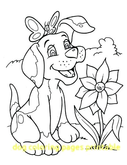 405x525 Dog Coloring Pages Free Dog Coloring Pages Printable With Dog