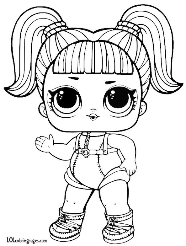 593x784 Glamstronaut Series 3 L.o.l Surprise Doll Coloring Page Cp