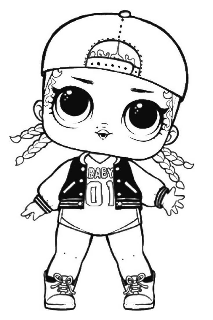 735x1102 Mc Swag Lol Suprise Doll Coloring Page Lol Surprise Doll Coloring