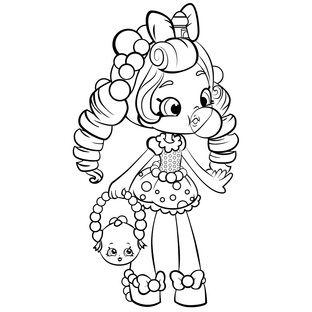 1024x1024 Shopkins Shoppies Doll Coloring Pages For Girls