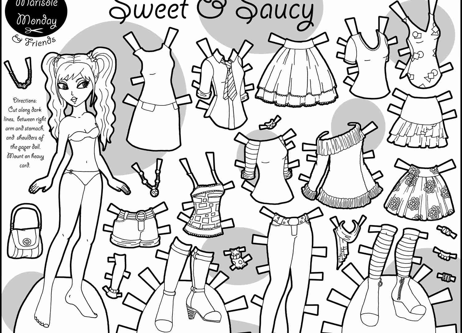 1500x1080 Lady In Castle Paper Doll Coloring Page Pages Printable For Girls