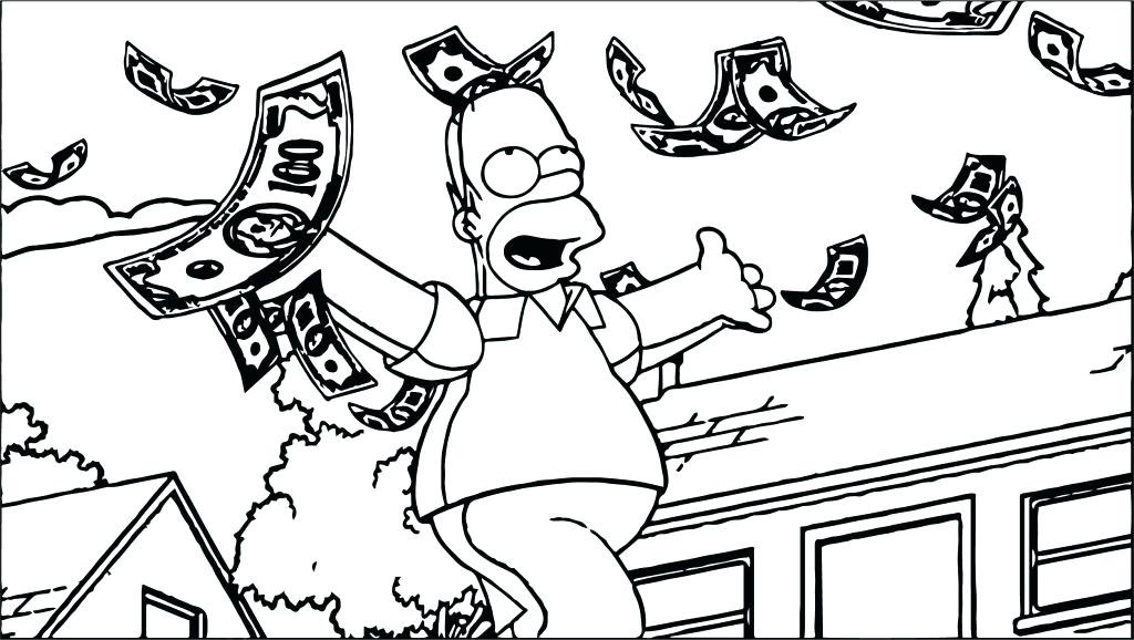1024x578 One Dollar Bill Coloring Page Inspirational Money Coloring Page