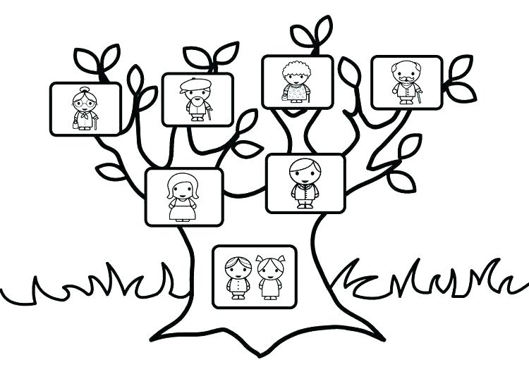 750x531 Jesse Tree Coloring Pages Tree Coloring Book Family Tree Coloring