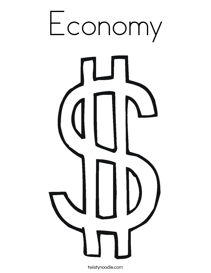 685x886 Economy Coloring Page