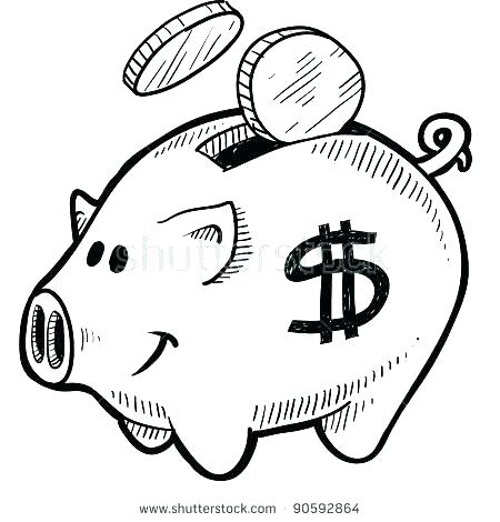 450x470 Dollar Sign Coloring Page Piggy Bank Coloring Page Inspirational