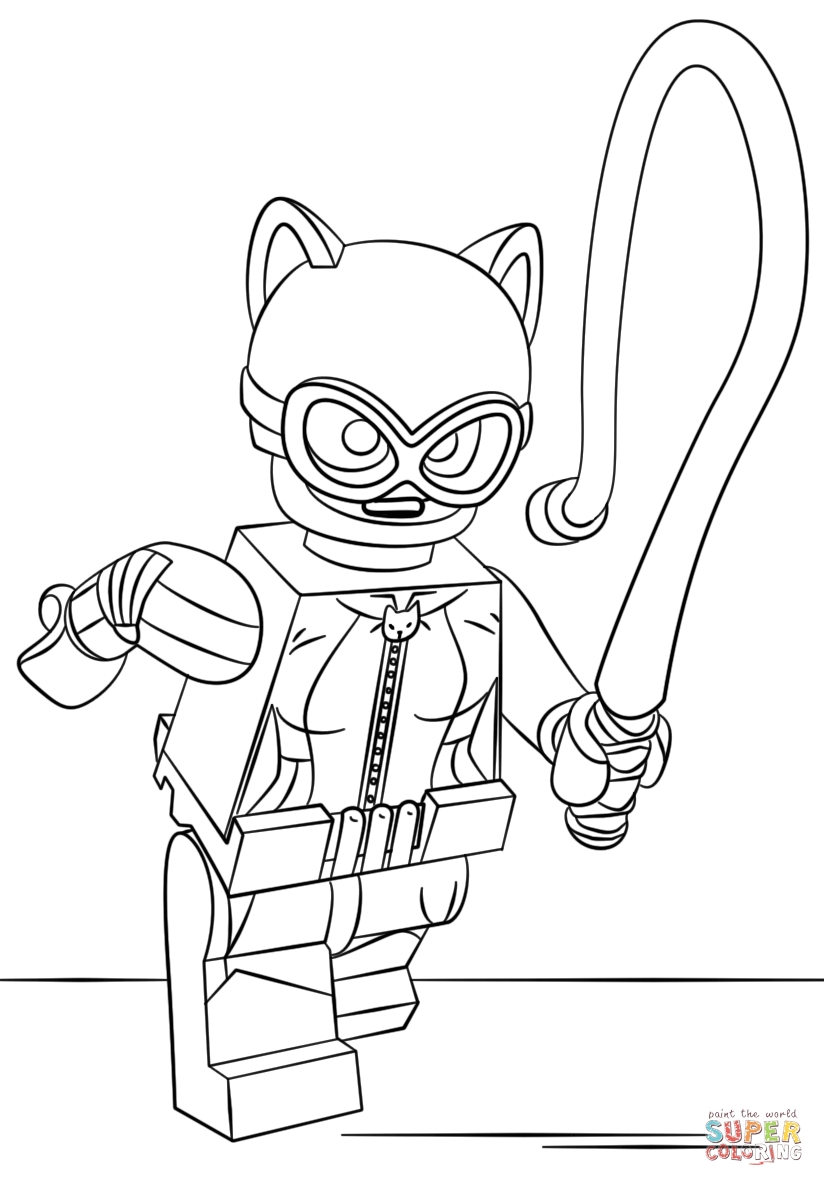 824x1186 Lego Catwoman Coloring Pages To Print Coloring For Kids 2018