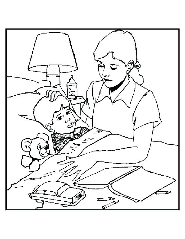 612x792 Being A Friend To The Sick Coloring Page Colouring Sheets I Can Be