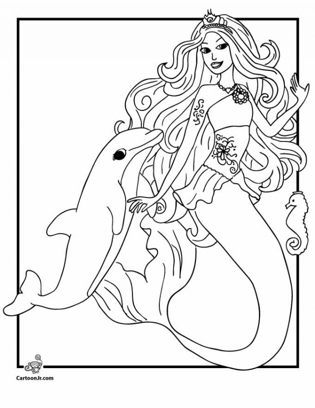 640x828 Coloring Pages Unique Mermaid And Dolphin Coloring Pages