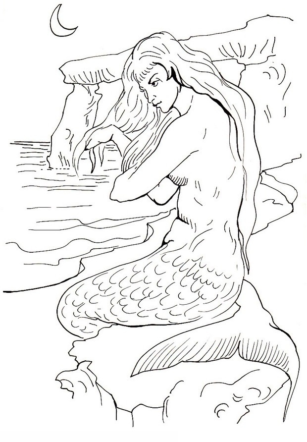 620x892 Mermaid Coloring Pages Popular Mermaid And Dolphin Coloring Pages