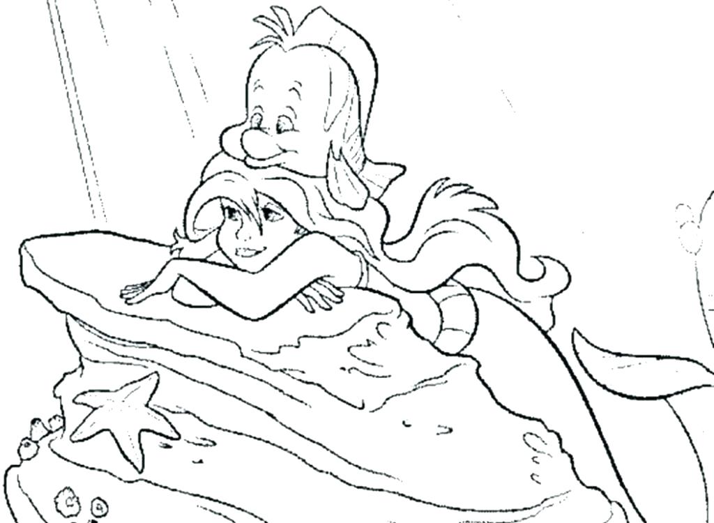 1024x750 Coloring Pages Of Mermaids And Dolphins