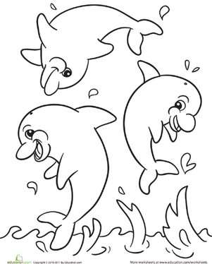 301x374 Dolphin Coloring Pages