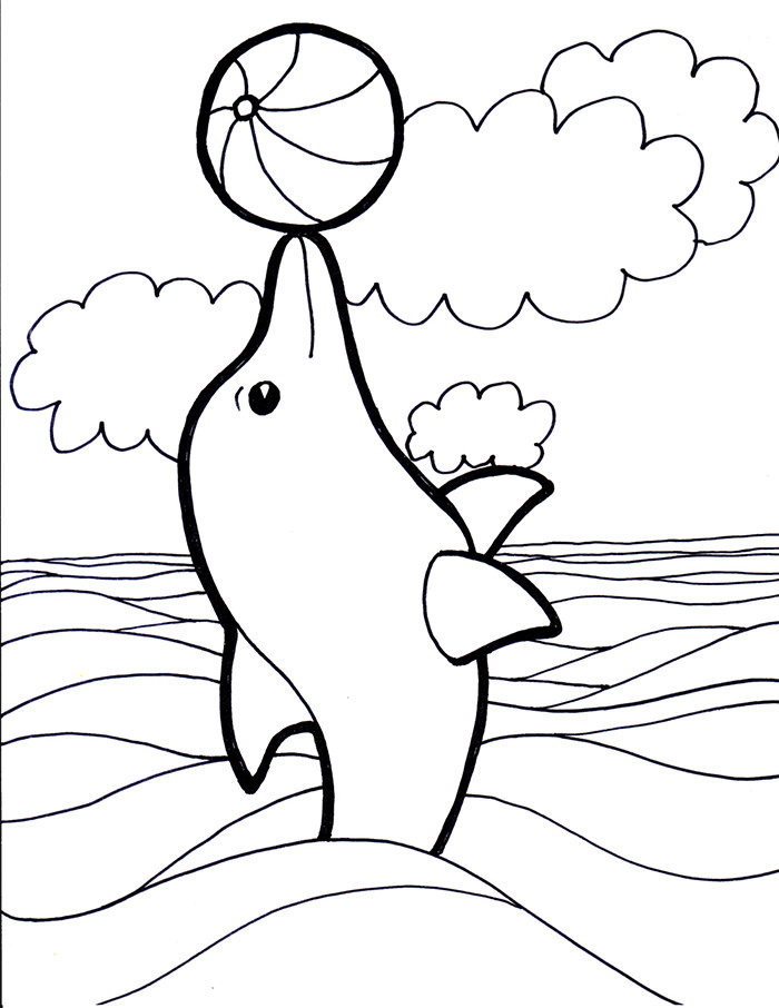 700x906 Dolphin Template