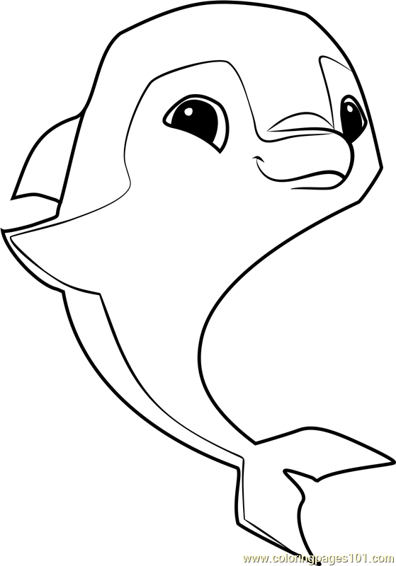559x800 Dolphin Animal Jam Coloring Page
