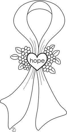 236x465 Breast Cancer Awareness Ribbon Coloring Page Free Download