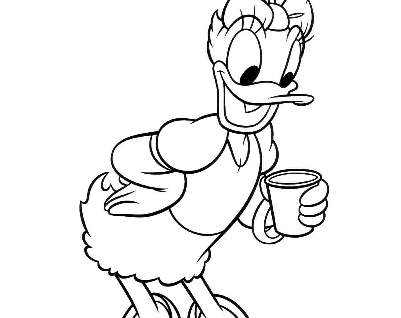 1358x1080 Daisy Duck Coloring Pages5 For Kids Pages Donald And Together Free