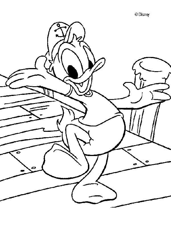 601x850 Disney Donald Duck Coloring Page Mickey And Friends
