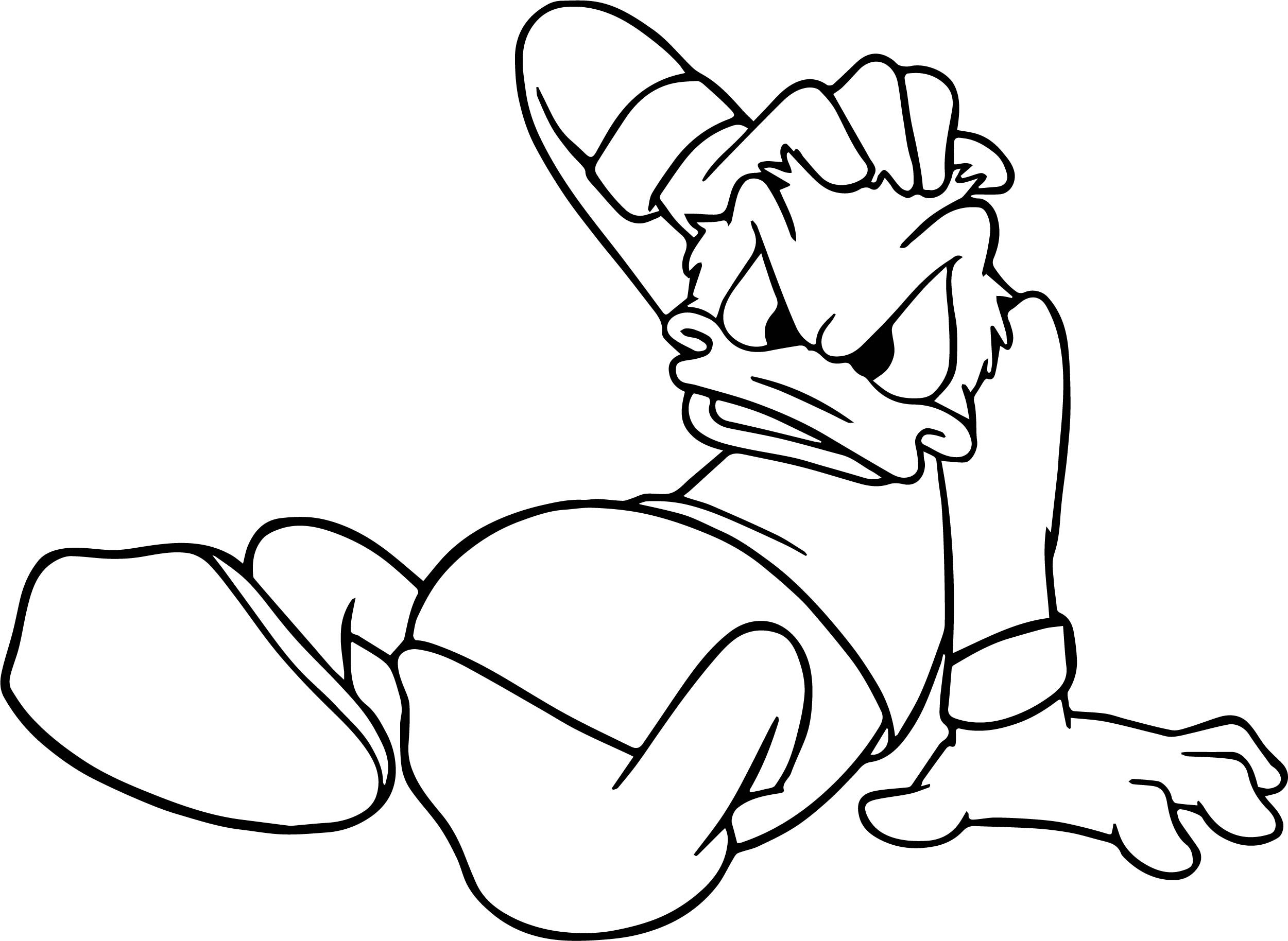 2501x1828 Donald Duck Gentleman Coloring Pages For Kids Lovely Duck Coloring