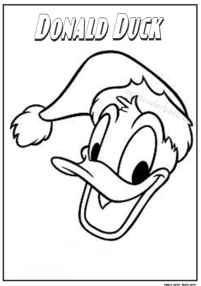 685x975 Donald Duck Christmas Free Coloring Pages