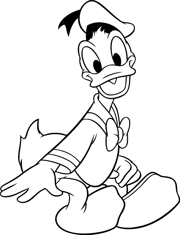 600x784 Donald Duck Coloring Page 10