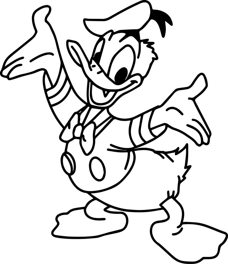 931x1080 Donald Duck Coloring Pages Free Printable Gallery Coloring