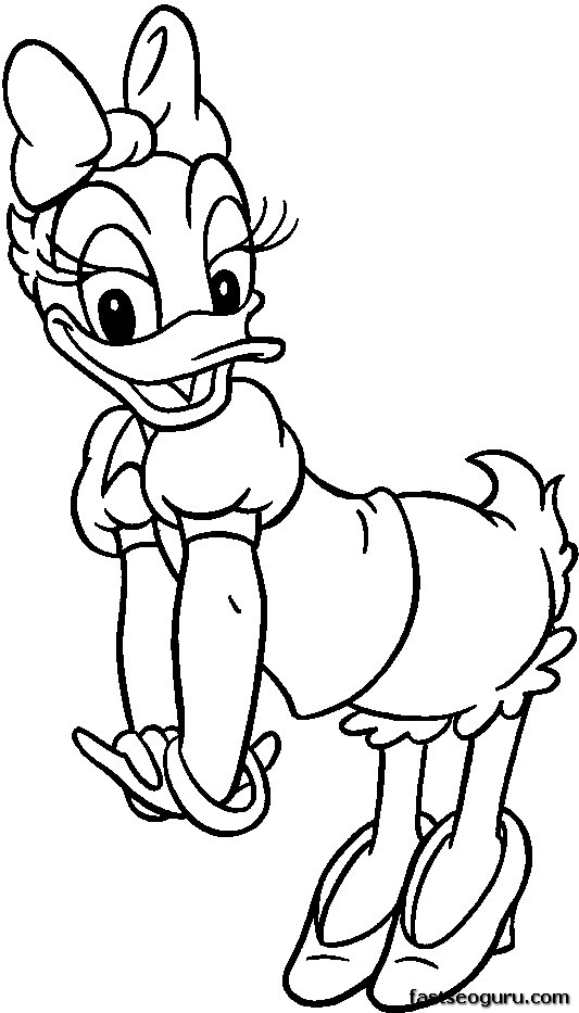 Donald Duck Printable Coloring Pages