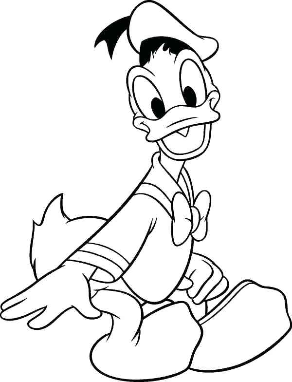 600x784 Donald Duck Free Printable Coloring Pages Cartoons